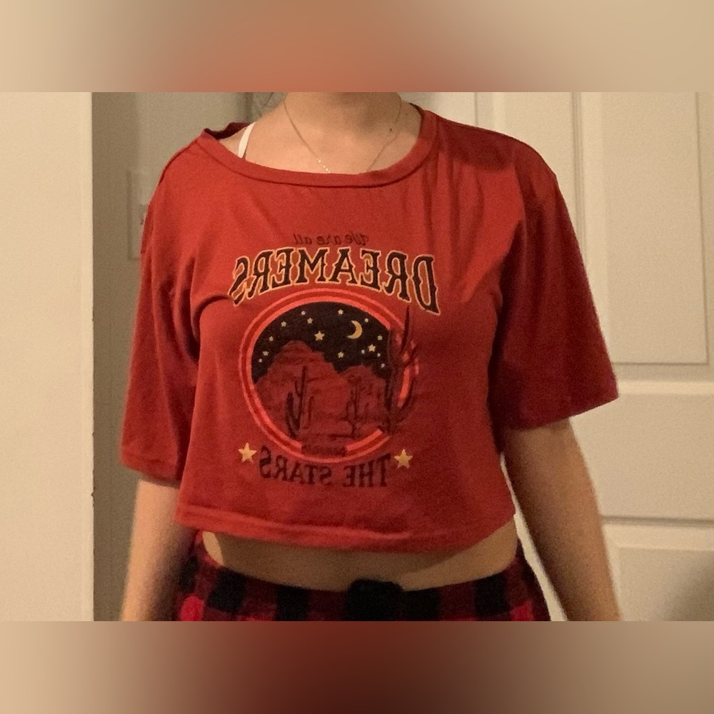 Red Crop Top